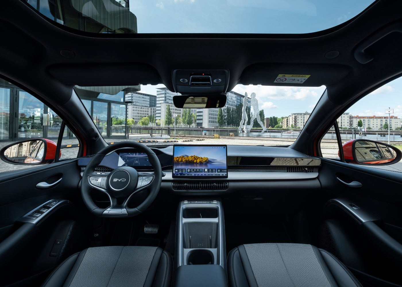 interior do novo BYD Dolphin