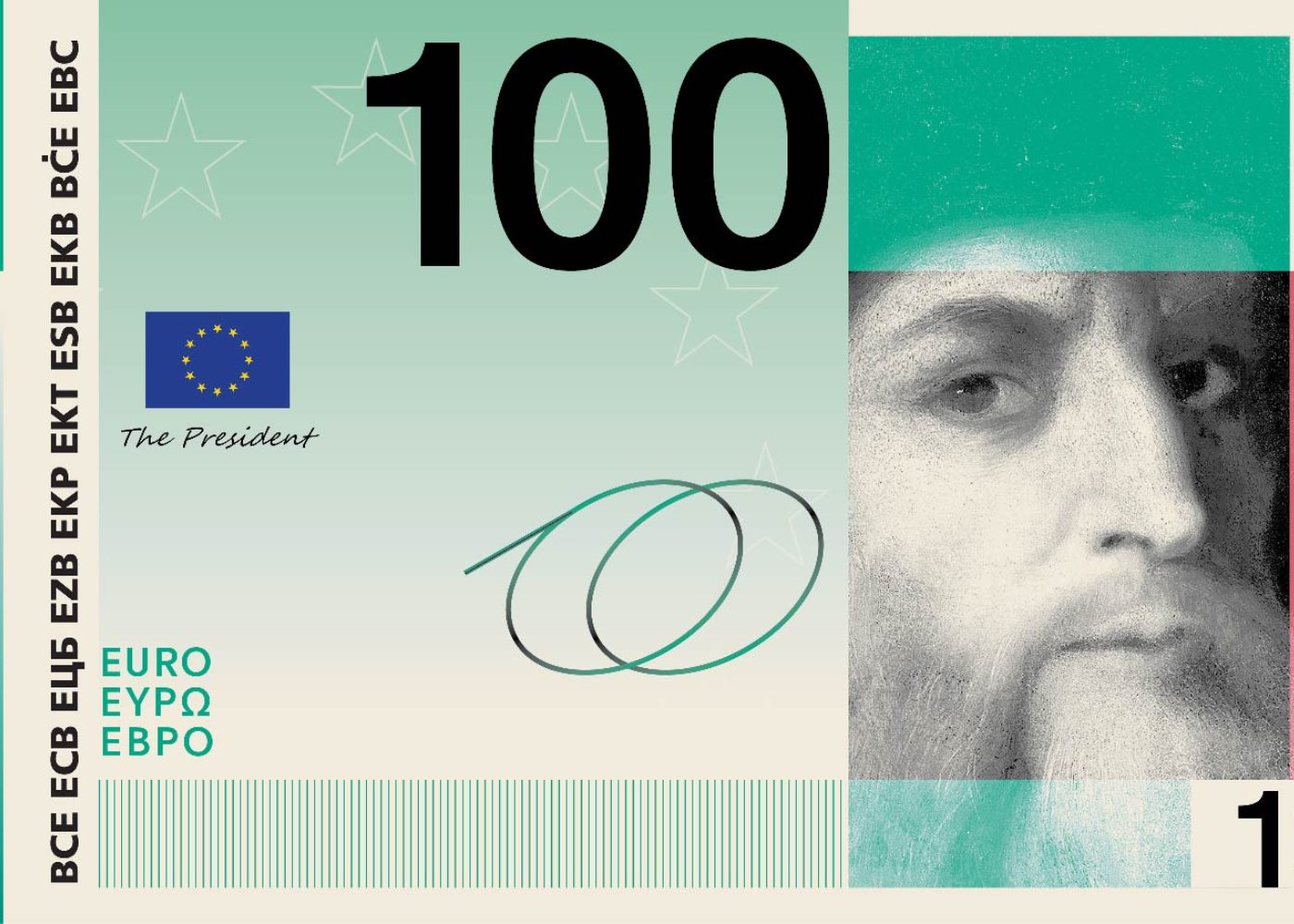 nota de euro da vinci