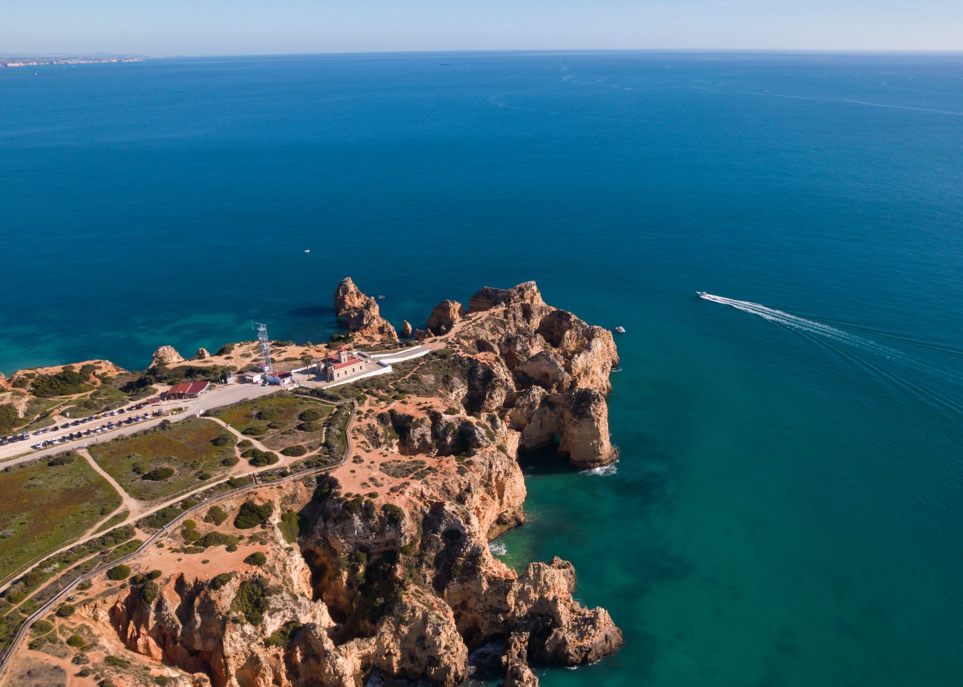 vista aérea da ponta da piedade