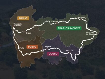 mapa da rota norte