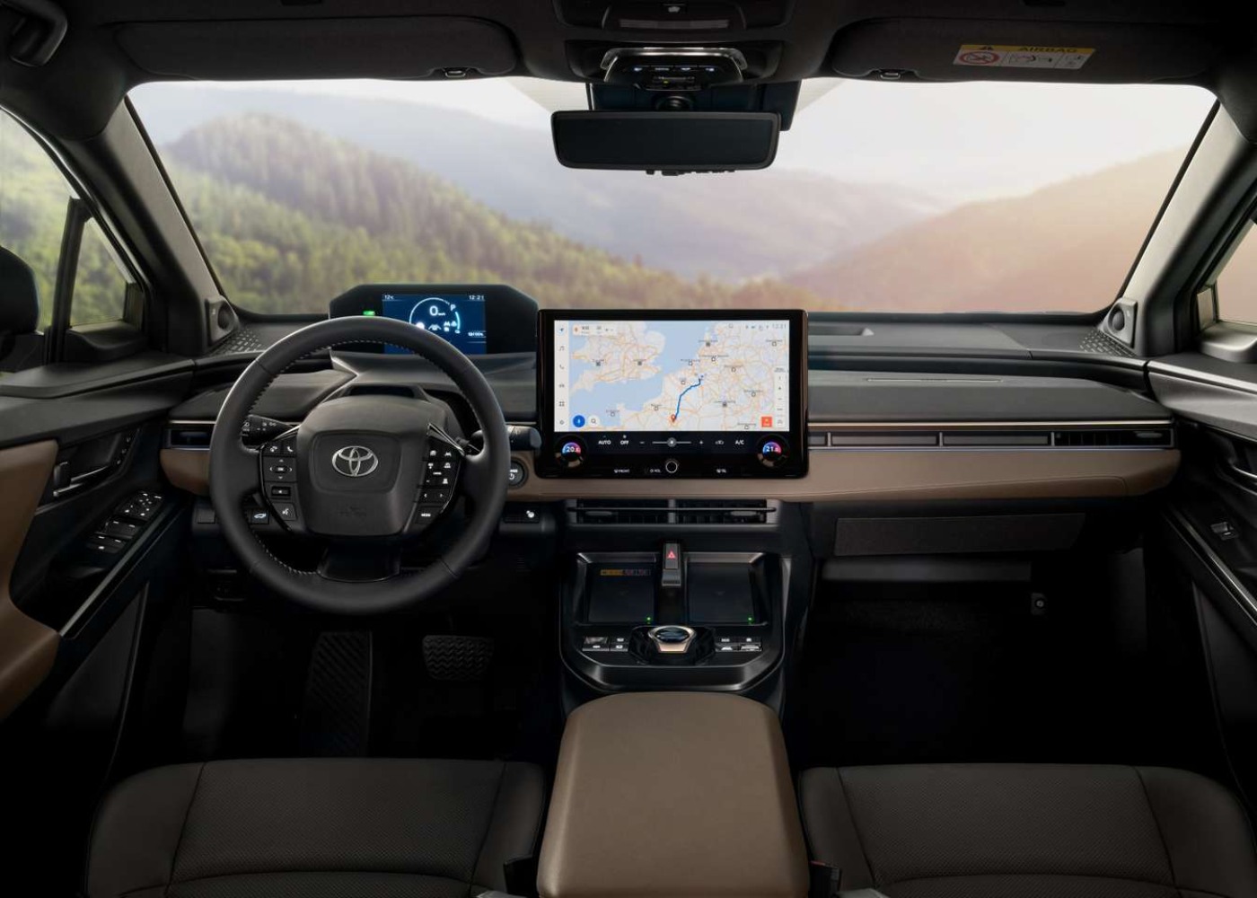 interior do Toyota bZ4X touring