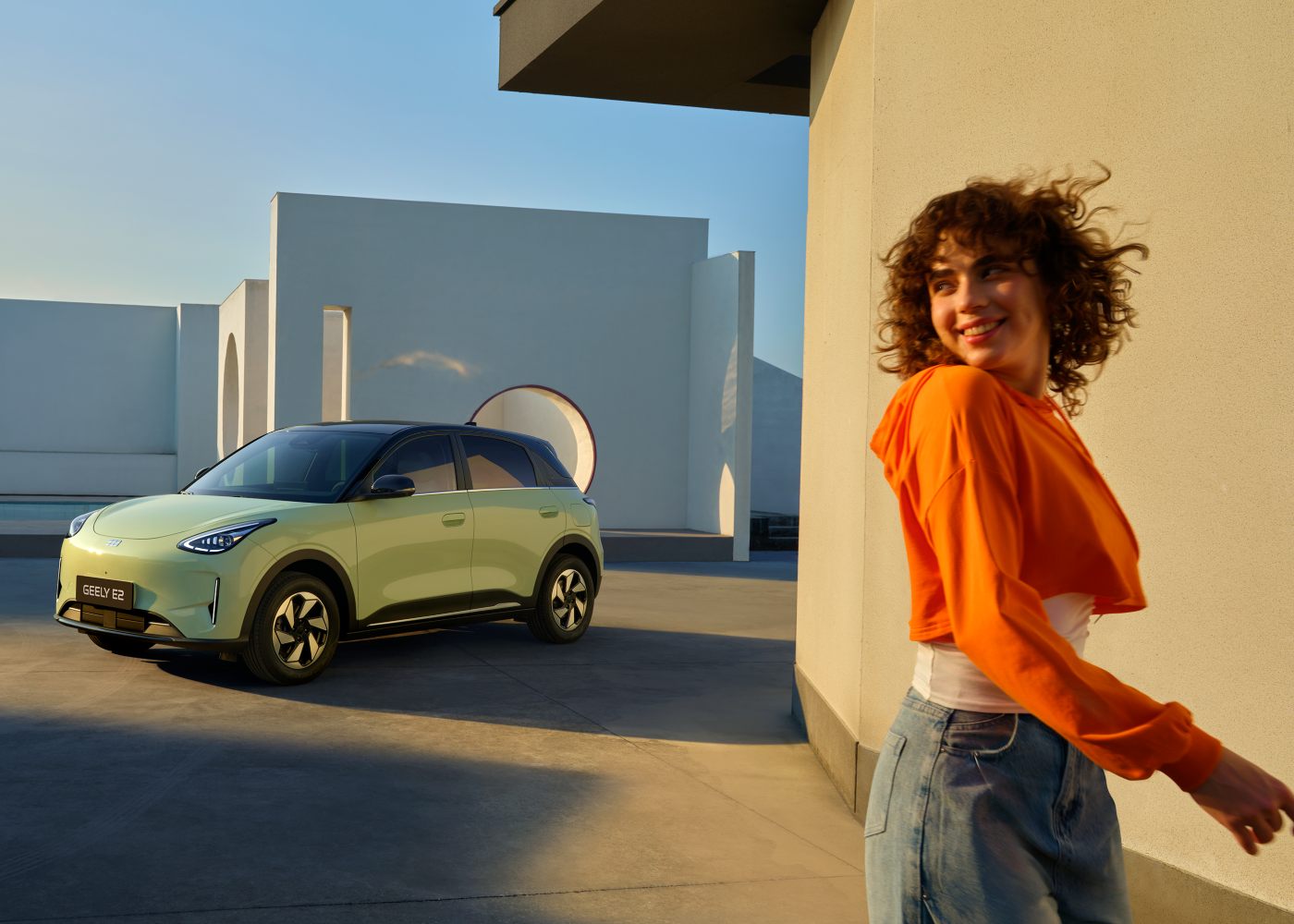 Geely E2 verde