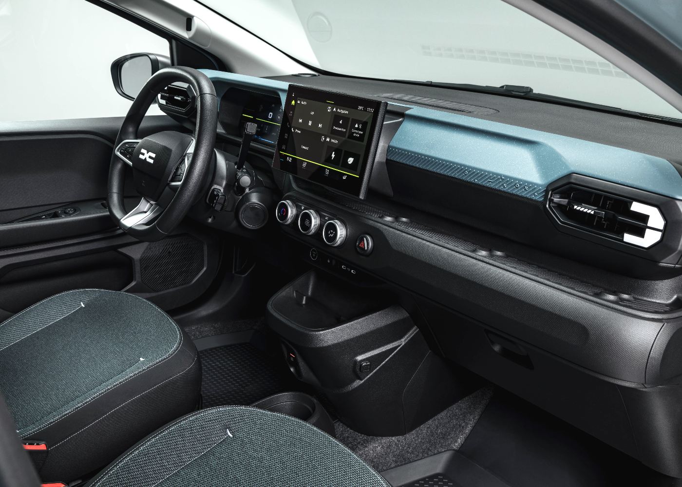 interior do novo dacia spring