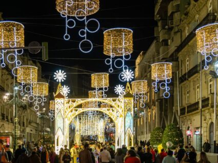 luzes de natal em Vigo