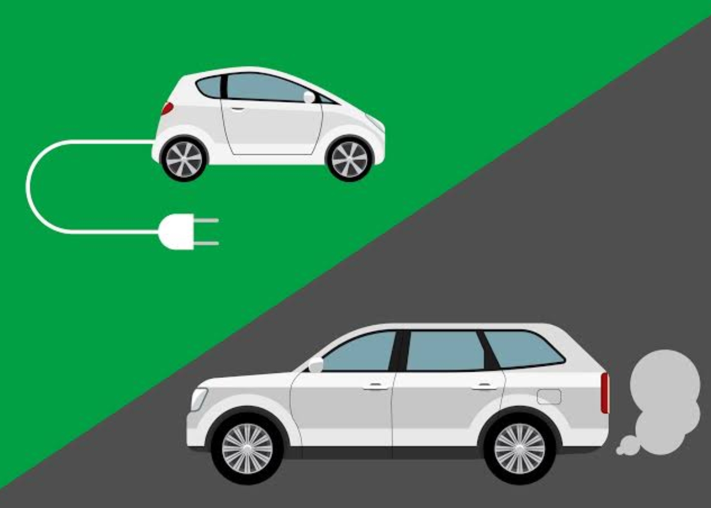 carros elétricos e a combustão